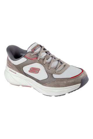 Braune Mesh-Sneaker mit Slip-In-Funktion und Air-Cooled-Memory-Schaumstoffpolsterung: Skechers Edgeride Erlon