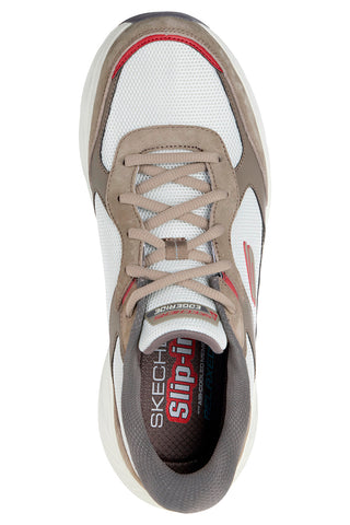 Braune Mesh-Sneaker mit Slip-In-Funktion und Air-Cooled-Memory-Schaumstoffpolsterung: Skechers Edgeride Erlon