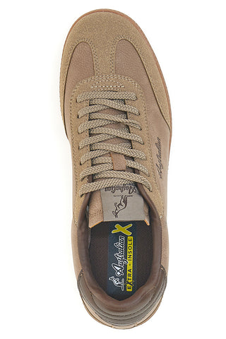 Sneakers beige con dettagli marroni e suola in gomma Australian AU52M115