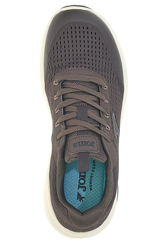 Joma Iron Herren 2524 Braune Mesh-Sneaker mit hoher Sohle