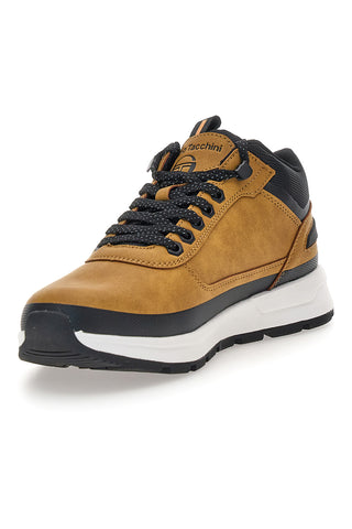 Sergio Tacchini STM421020 ockerfarbene Sneakers mit kontrastierenden Einsätzen