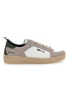 Sneakers beige e bianche con dettagli verdi in pelle Gas Nika V00.1