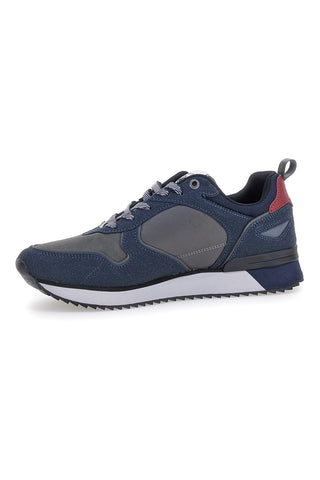 Beverly Hills Polo Club BHM523200 blaue Synthetik-Sneaker mit seitlichem Logo