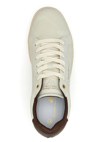 Beige Sneaker mit braunen Details Beverly Hills Polo BHM525100