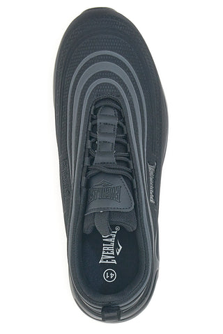 Schwarze Sneaker mit Air-Effekt-Sohle und sportlichem Everlast RX400-Design