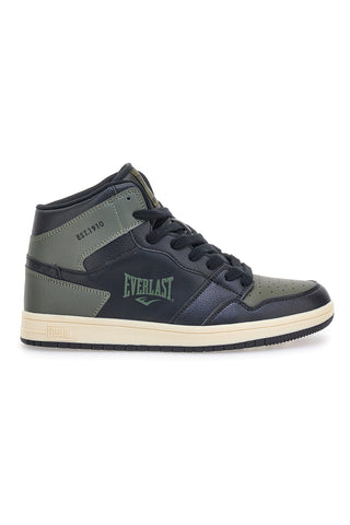 Everlast EV716 Mid-Top-Sneaker aus grünen und schwarzen Synthetikmaterialien