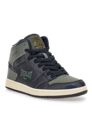 Everlast EV716 Mid-Top-Sneaker aus grünen und schwarzen Synthetikmaterialien
