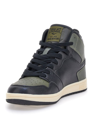 Everlast EV716 Mid-Top-Sneaker aus grünen und schwarzen Synthetikmaterialien