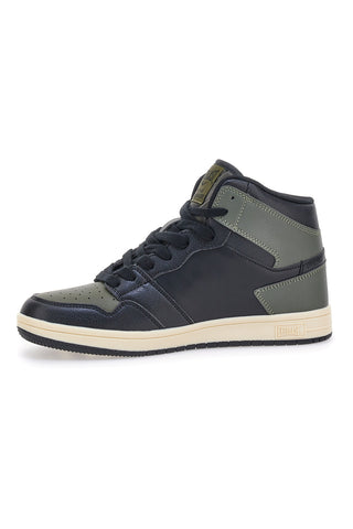 Everlast EV716 Mid-Top-Sneaker aus grünen und schwarzen Synthetikmaterialien
