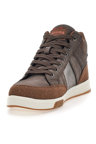 Carrera CAM233034867 braune High-Top-Sneaker mit Stoffdetails