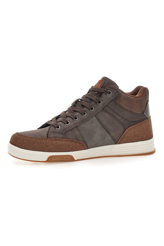 Sneakers alte marroni con dettagli in tessuto Carrera CAM233034867