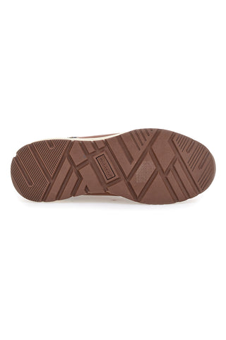 Sneakers cuoio con inserti blu Carrera CAM412046438