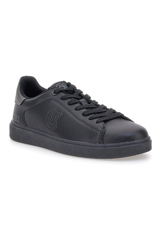 Schwarze Sneaker im urbanen Stil, Baumwollgürtel CBM524A0405