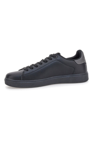 Schwarze Sneaker im urbanen Stil, Baumwollgürtel CBM524A0405