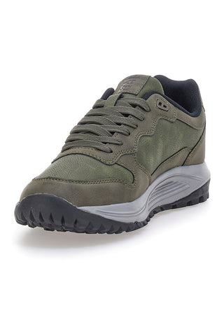 Militärgrüne Sneaker mit dreifarbigen Details Marina Militare MM2309