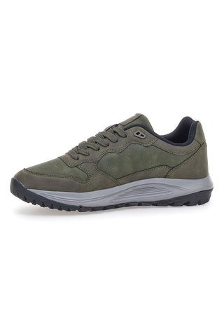 Militärgrüne Sneaker mit dreifarbigen Details Marina Militare MM2309
