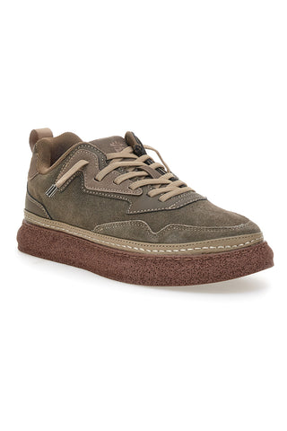 Grüne Sneaker mit kontrastierenden Sohlen Marina Militare MM793