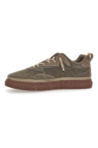 Grüne Sneaker mit kontrastierenden Sohlen Marina Militare MM793
