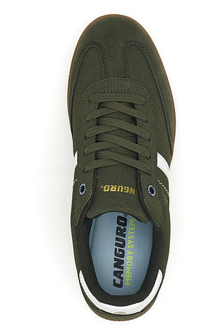 Sneakers verdi con fondo a contrasto Canguro CA385