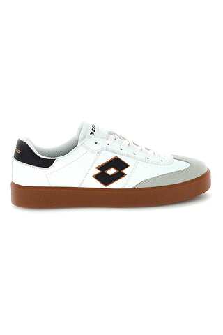 Sneakers bianche con suola color cuoio Lotto EQUIPO AMF II LTH