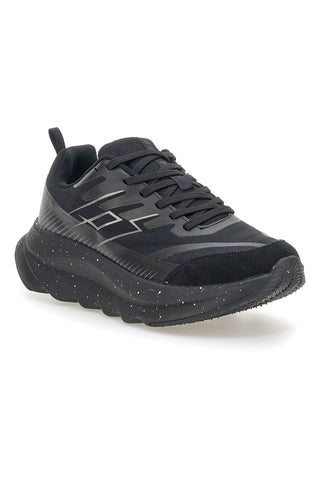 Lotto Run 60 AMF Laufschuhe, komplett schwarz, mit gepolsterter Sohle