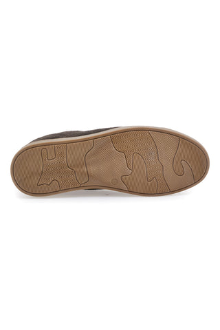 Sneakers marroni in camoscio con suola a contrasto Ptr 3021