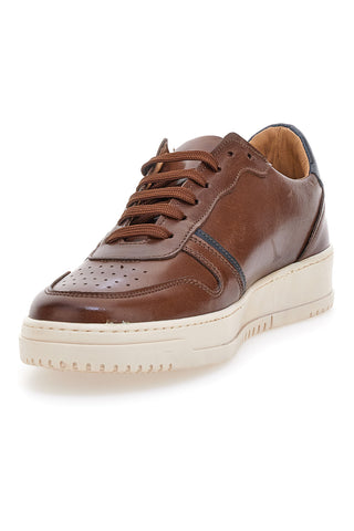 Sneakers in pelle marroni PTR 3001