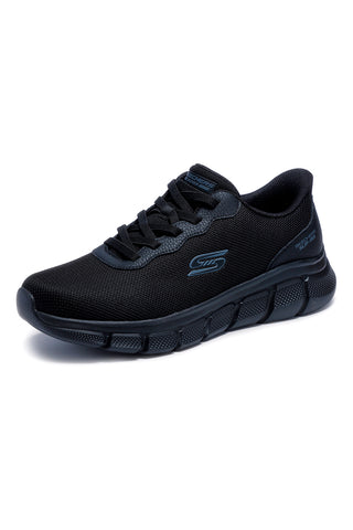 Schwarz Sneakers Slip-ins mit Memory Foam Skechers BOBS B Flex Glacial Edge