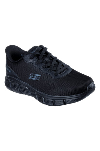 Schwarz Sneakers Slip-ins mit Memory Foam Skechers BOBS B Flex Glacial Edge