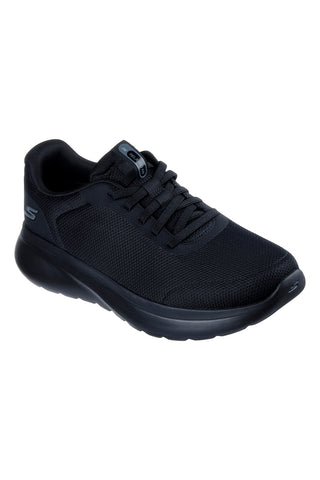 Skechers GO WALK Arch Fit N-Joy Cullman Herren Slipper aus schwarzem Mesh