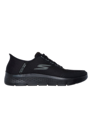 Schwarze Slip-on-Sneaker aus Mesh mit Air Cooled Memory Foam Skechers Go Walk Flex Netro