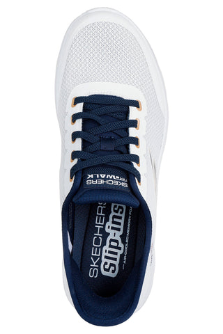Sneakers bianche e blu Slip-ins GO WALK Flex Skechers Netro