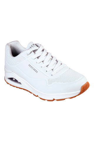 Sneakers bianche con cuscinetto ad aria e soletta memory foam Skechers UNO Stand On Air