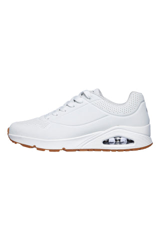 Sneakers bianche con cuscinetto ad aria e soletta memory foam Skechers UNO Stand On Air