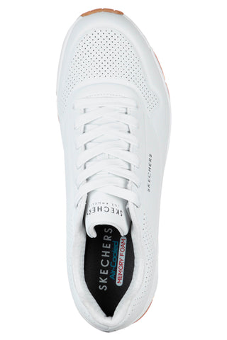 Sneakers bianche con cuscinetto ad aria e soletta memory foam Skechers UNO Stand On Air