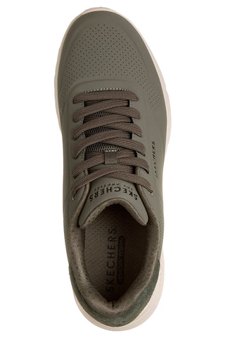 Sneakers olive con Memory Foam Skechers Uno Lite Suited Lite