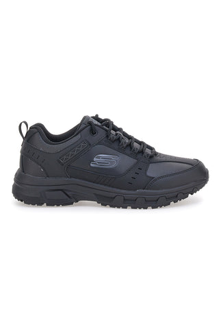 Schwarze Outdoor-Schuhe aus Leder mit Memory Foam Skechers Oak Canyon Redwick