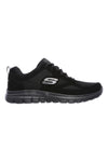 Sneakers nere in pelle e mesh con soletta memory foam Skechers Burns Agoura da Uomo