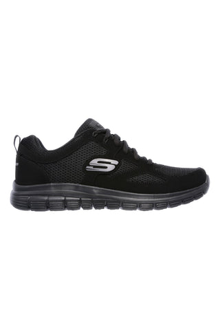 Sneakers nere in pelle e mesh con soletta memory foam Skechers Burns Agoura da Uomo
