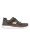 Sneakers grigie in pelle e mesh con soletta memory foam Skechers Burns Agoura da Uomo