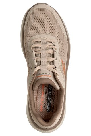 Taupe Sportschuhe in technischem Mesh mit entspannter Passform Skechers Dlux Walker 3.0 Bravik