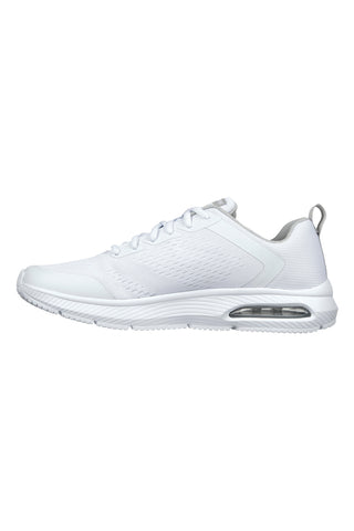 Weiße Mesh-Sneaker mit Air Cooled Memory Foam Skechers Dyna-Air Pelland