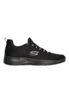 Skechers Dynamight Herren-Sneaker zum Hineinschlüpfen aus Mesh, schwarz, mit Memory-Schaum-Einlegesohlen