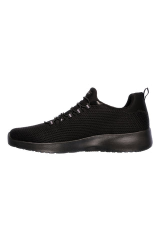 Skechers Dynamight Herren-Sneaker zum Hineinschlüpfen aus Mesh, schwarz, mit Memory-Schaum-Einlegesohlen