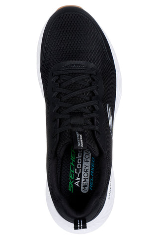 Schwarze Slip-On-Sneakers mit Memory Foam von Skechers Edgeride Rekze