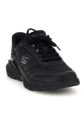 Schwarze Turnschuhe Slip Ins in Mesh Skechers Skech Cage