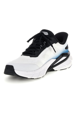 Weiße Turnschuhe Slip Ins in Mesh Skechers Skech Cage