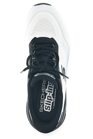 Weiße Turnschuhe Slip Ins in Mesh Skechers Skech Cage
