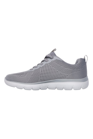Graue Mesh-Sneaker mit Memory-Schaum-Sohle von Skechers Summits Eckler
