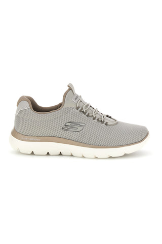 Sneakers tortora in mesh Skechers Summits Corlen